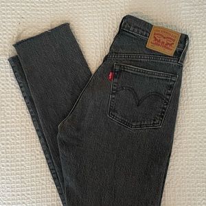 Women's 501 Mid Rise Cropped Jeans - Black